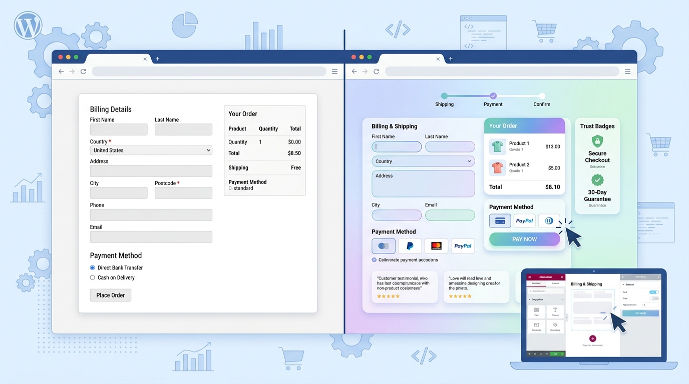 Overriding Templates with Theme Builder — how to edit woocommerce checkout page