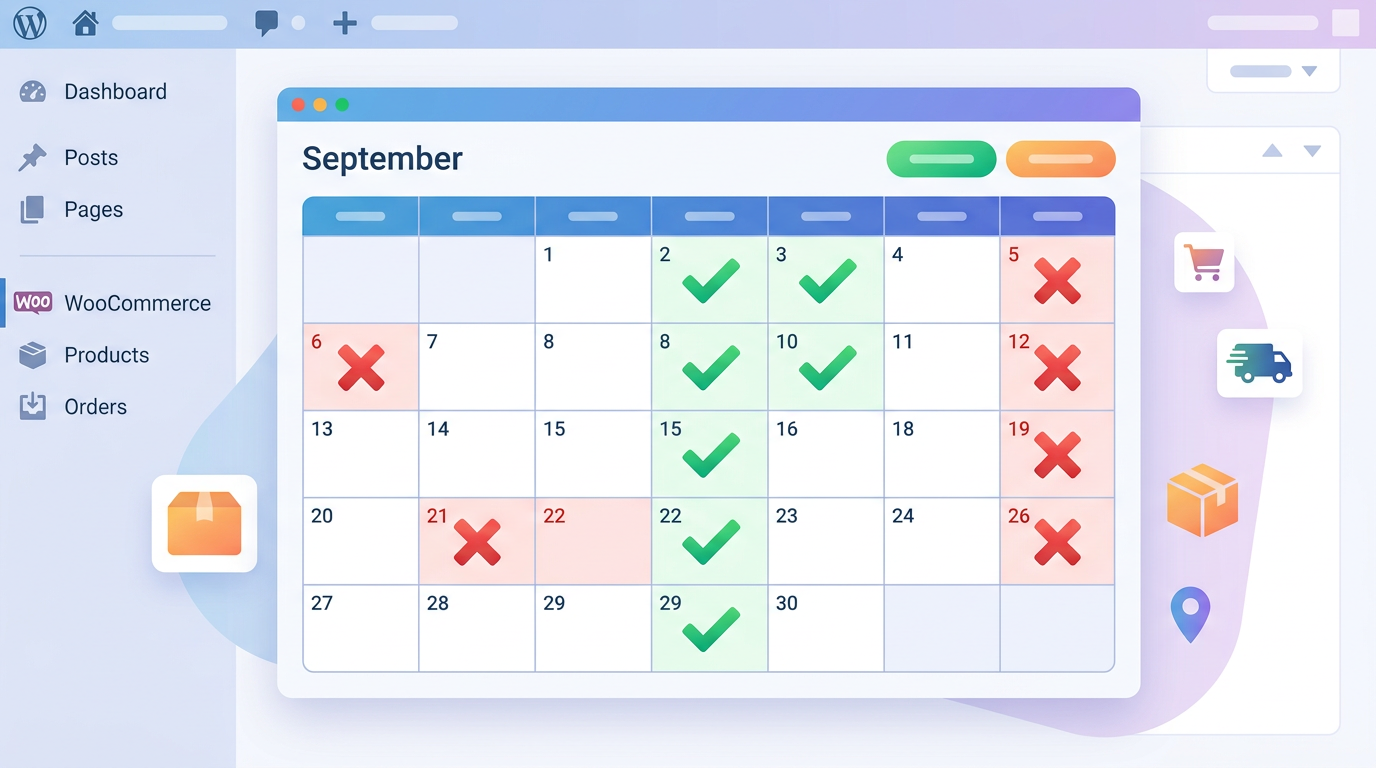 Holiday Calendars — woocommerce delivery date