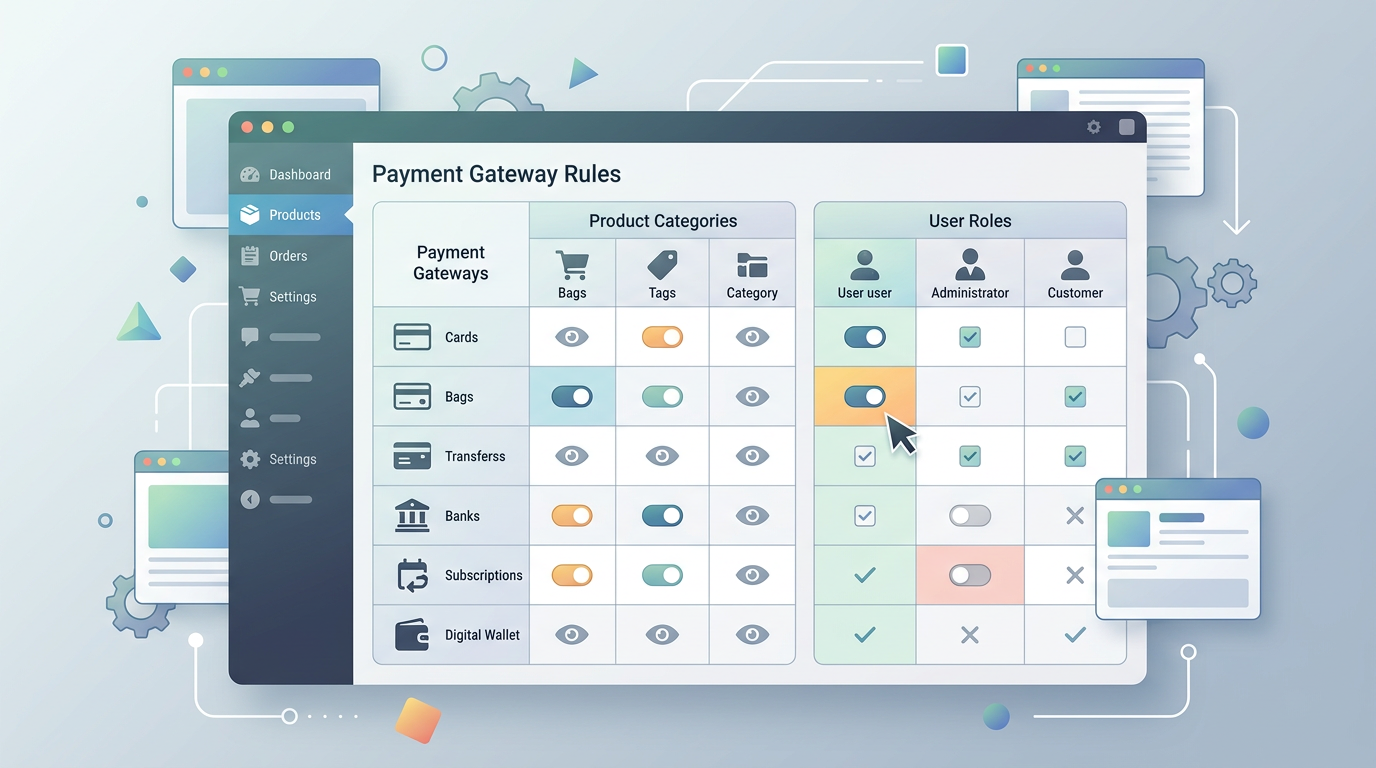 Document Your Rule Matrix — woocommerce payment gateway per product